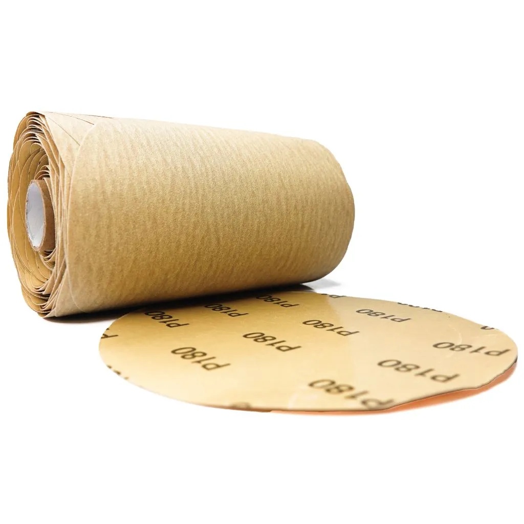 Picture of ARC Abrasives 6In 180X 100 Psa Gold Disc Roll Disc Roll On